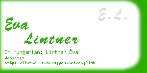 eva lintner business card